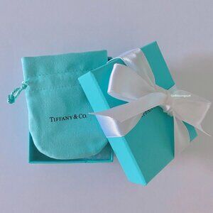 Tiffany & Co. Blue Gift Box, Ribbon, Pouch 3pc Set - NEW